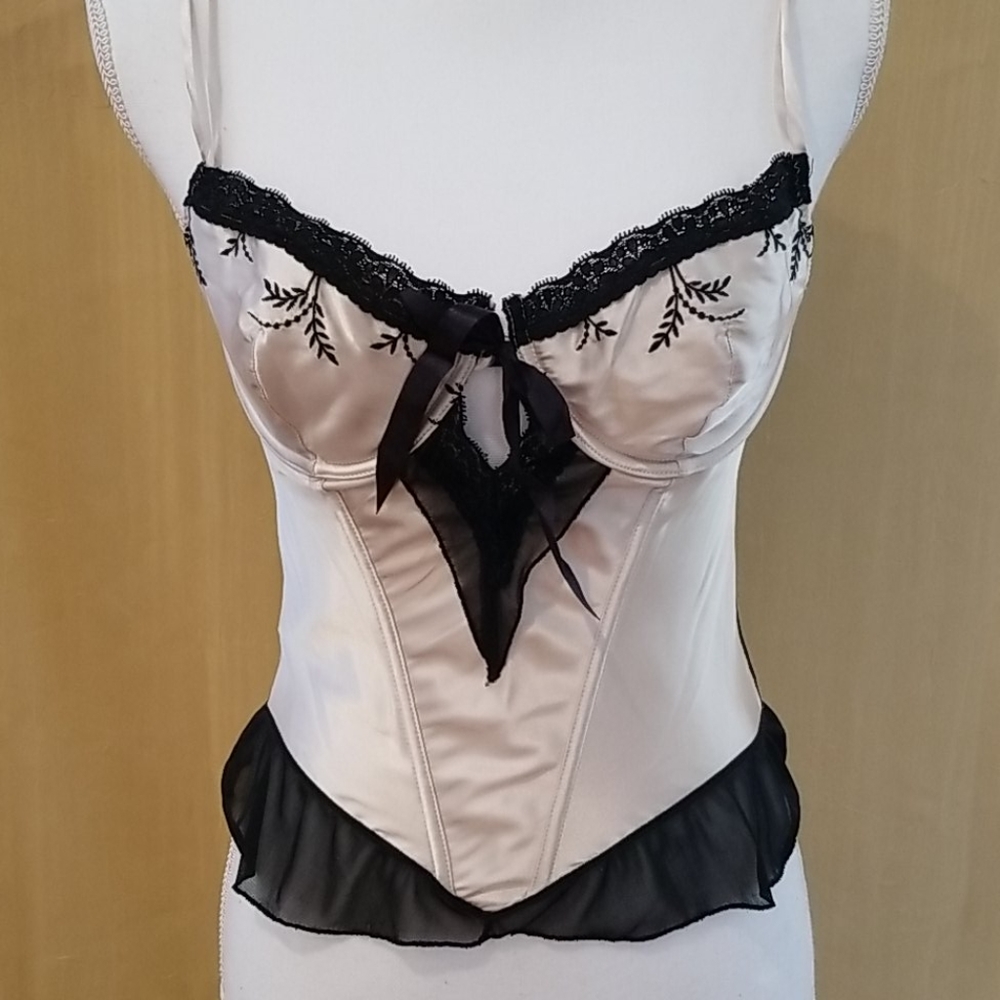 * Medium Padded Cup Corset tan/black Women's